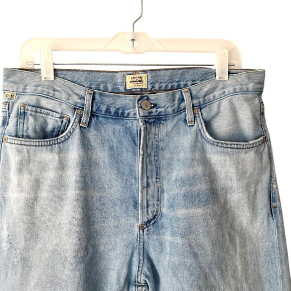 Citizens of Humanity McKenzie Curved Straight Light Denim Jeans size 29 - Picture 3 of 13